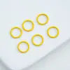 Anel de Conexão de Ferro Pintado Colorido de Único Laço/Laço Aberto 8/10/12mm Acessórios DIY Material para Chaveiro/Pulseira