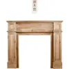 Chimenea Francesa Retro de Madera Maciza Estilo Europeo y Americano Chimenea Falsa Blanca y Negra Gabinete Decorativo Estante de Almacenamiento Accesorios de Fotografía para B&B