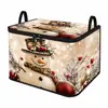 Caixa Organizadora Dobrável de Pão de Gengibre de Natal Popular da Tume, Bolsa Organizadora de Grande Capacidade, Caixa de Armazenamento para Roupas e Brinquedos, Personalizável
