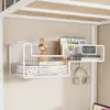 Estante de Pared para Dormitorio Estante de Almacenamiento Montado en la Pared junto a la Cama Colgador de Almacenamiento para Litera Superior de Dormitorio Cesta Colgante para Snacks