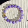 Pulsera Ning night Purple Bodhi para mujer, de una sola vuelta, cuentas redondas, Zorro de Nueve Colas, cuentas de Bodhi naturales, cuentas de Buda, pulsera de placa para jugar, venta al por mayor