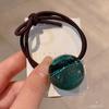 Versión coreana del nuevo diseño original 2023 anillo para el cabello de bola de color translúcido alta elasticidad nudo cuerda para el cabello de alta calidad mujeres