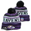 2026 Nuevo Gorro de Punto con Pompón de Color Mixto al por Mayor, Gorro de Lana de Equipo de Rugby, Jacquard de Doble Cara, Estilo Retro Artístico