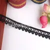Accesorios de Ropa Blanco y Negro Listos para Usar del Fabricante Cinturón de Encaje Cortina Bordada Encaje Material de Poliéster Encaje Soluble en Agua