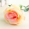 Rosa Simulada de Alta Gama Individual de Tela de Seda Flor Simulada Decoración para el Hogar Boda Ingeniería Decoración Suave Venta Directa de Fábrica al por Mayor