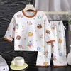 Pijamas Infantis e Conjuntos de Roupa para Casa, Algodão Puro, Novos Modelos de Verão, Roupas de Ar-Condicionado para Meninos, Roupas para Meninas, Atacado de Roupas Infantis de Verão