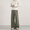 Ropa para Hombre Lktm Diseño Desestructurado Retro Americano Pantalones Casuales Lavados Unisex Sueltos Arrugados Pierna Recta Pantalones Caídos