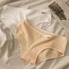 Calcinha de algodão das senhoras atacado A001 cueca das senhoras cor sólida cuecas da menina cueca de algodão de cintura baixa estudantes do sexo feminino