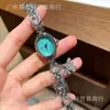 Reloj Cartier con Forma de Barril para Mujer, Reloj Bañera, Reloj de Lujo Ligero de Nicho de Gama Alta para Mujer, Reloj de Pulsera de Cuarzo con Colgante de Mariposa