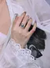 Anillo de Perla con Corona de Zirconia 5A de Diseño Exclusivo, Completamente Incrustado de Diamantes, Exquisito Anillo Abierto Ajustable, Transmisión en Vivo, Al por Mayor en Stock