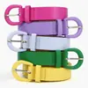 Cinturón Fino de Color Caramelo Estilo Coreano para Mujer, Cinturón de Cuero Versátil y de Moda para Combinar con Jeans y Vestidos, Cadena Decorativa para la Cintura, Sencillo y de Alta Gama