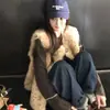Estilo Novo Outono e Inverno Colete de Lã Sintética Estilo Preguiçoso Casaco de Pele Shearling Toscana Colete Quente