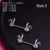 Moto transfronterizo Europa y Estados Unidos anillo de acero inoxidable 316L campana de amor anillo de pezón de diamante joyería para perforación de uñas comercio exterior