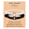 Pulsera Nueva de Grabado de Cuerda Estilo Milán de Amazon Bloque de Aleación Ajustable Pulsera Cruzada de Pareja para Hombres y Mujeres suit
