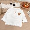 Camiseta de manga larga para niños primavera y otoño niños y niñas bebé abrigo Joker camiseta interior para niños ropa para niños una generación de pelo