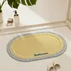 Alfombrilla de baño impresa en 3D para la entrada, felpudo absorbente de agua para el baño, alfombra de baño antideslizante de secado rápido, alfombrilla de baño suave