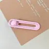 Pasador Ovalado de Metal Pintado de 6 cm con Pasadores Redondos en Ambos Extremos, Pin de Flequillo Lateral en Forma de U de Color Caramelo, Accesorios para el Cabello DIY, Tocado