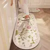 Alfombrilla de Piso de Tierra de Diatomeas Estilo Americano de Gama Alta Retro para Cocina, Alfombrilla Antideslizante Absorbente de Agua de Secado Rápido para el Hogar, Alfombra Resistente al Desgaste y a la Suciedad
