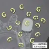 X41 novo dourado 26 letras em inglês joias para unhas atacado simples tridimensional liga metálica diy decoração de unhas
