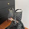 Bolso Sobaco de Moda Nueva 2024 Bolso de Mano Commuter Versátil Estampado Retro Bolso de Hombro Simple para Mujer