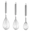 Batidor de Huevos Manual de Acero Inoxidable Batidora Pequeña para Huevos Casera Batidor de Crema Herramientas de Cocina para Hornear
