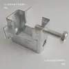 Cabide de Aço em Forma de C, Gancho de Aço com Fenda em H, Grampo de Tigre de Ferro Fundido, Chapa de Ferro Quadrada, Grampo de Tigre Galvanizado, Grampo de Levantamento 20-25mm