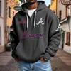 Sitio Web Independiente Transfronterizo Moda Masculina Nueva Más Vendido Bolsillo Múltiple Cremallera Nueva Sudadera Comercio Exterior Sudadera de Moda Serie NFL