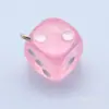 Aretes Colgantes de Resina Transparente Colorida Creativos DIY Dados Número de Dado Joyería para Juegos Accesorios