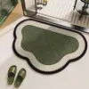 Alfombrilla de suelo de diatomita de lujo ligero estilo francés para uso doméstico, absorbente y de secado rápido, resistente al desgaste, antideslizante, duradera para baño