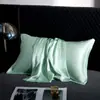 2026 Nueva Funda de Almohada de Seda Pura de Peso Pesado Funda de Almohada de Seda de Morera Funda de Almohada de Satén de Seda para Belleza Seda Helada de Verano