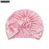 Gorro de Satín Más Vendido de Amazon, Turbante Floral para Mujer Estilo Europeo y Americano con Nudo Retorcido, Gorro de Dormir para Cuidado del Cabello de Seda Artificial