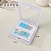Parches para Uñas Cortas Estilo Ins Otoño e Invierno, Puros y Elegantes, Parches para Uñas de Práctica Simples de Gama Alta, Uñas Portátiles Hechas a Mano con Pegamento de Gelatina