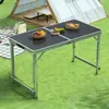 Mesa de Exterior Portátil Liga de Alumínio Dobrável Mesa de Jantar Dobrável Mesas e Cadeiras Piquenique Mesa Pequena Mesa de Feira Redonda Metabo