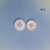 Botones de Resina Pintados en Spray de Cuatro Agujeros con Bordes Finos para Abrigos, Suéteres, Chaquetas, Pantalones y Trajes, Botones Mate 4