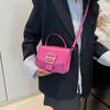 Nuevo 2026 Bolso Cruzado de Moda Versátil con Textura Estilo Coreano Moda Simple Bolso Cuadrado Pequeño de un Solo Hombro con Textura
