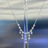 Transmisión en Vivo de Nuevo Producto Cascada Galáctica Collar Anti-Mosan Borla de Lujo Diseño de Alta Gama Celebridad de Internet Venta Caliente Venta al por Mayor de Fábrica