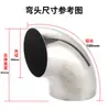 Acero Inoxidable 304 Codo de Ángulo Recto Estampado de 90 Grados Adaptador de Tubería para Pasamanos de Escalera Soldadura Industrial Pulido
