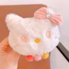 Lindo Sanrio peluche oso conejo diadema para niños lote otoño e invierno cuerda suave para el pelo bola cabeza cola de caballo accesorios para el pelo