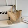2024 Nova Moda Sacola Casual Artística Personalizada Estudante Linda Grande Capacidade Ombro Portátil Axila Bolsa para Mulheres