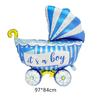 Globo de película de aluminio para bebé, niño y niña, decoración para cumpleaños de bebé