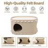 Nido de Gato de Fieltro, Rascador para Gatos, Casa para Gatos de una Pieza Resistente al Desgaste y que no Suelta Pelo, Casa para Gatos, Nido para Mascotas, Nido para Gatos de Doble Capa Engrosado