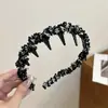 Faixa de Cabelo Onda Tecida Nova Doce Luxo Leve Sem Presilha Fofa Elegante Dentada Antiderrapante Senso de Design Grampo de Cabelo Acessórios de Cabelo