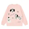 Suéter Rosa Personalizado para Perro para Mujer, Comercio Transfronterizo, Ropa en Capas, Cálido, Suave, Estilo Perezoso, Top Casual de Punto Suave