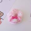 Anillo para el pelo de niña japonesa con forma de corazón y orejas grandes de perro Meitu, suave y bonito, para el intestino grueso, con forma de anillo, cuerda para el pelo de dibujos animados, accesorios para el pelo, banda de goma, tarjeta