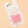 214 Decoração de Bolo Dia dos Namorados Figuras de Urso e Coelho Casal Diamante Coração de Amor Rosa Topper de Feriado Feliz