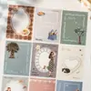 Pack de pegatinas Serie Diario de Sueño Ligero 16 Piezas Chica de Salsa de Tomate Estilo Dibujo a Mano Curativo Pegatinas de Decoración para Fondo de Diario