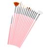 Conjunto de Canetas para Nail Art com 15 Peças, Caneta para Desenho de Linhas, Caneta para Pintura, Caneta Pontilhada, Agulha Pontilhada, Caneta para Desenho de Flores em Leque, Conjunto de Canetas Fototerapia para Nail Art