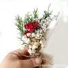Mini Buquê de Flores Secas e Flores Eternas Transfronteiriço Caixa de Doces de Casamento Caixa de Presente Lembrança Conjunto de Frascos de Aromaterapia