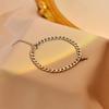 Pulseira Personalizada de Aço Titânio para Mulheres, Pingente de Amor Versátil, Clássico Fashionável para Namorada, Joias para Atacado, Em Forma de Coração