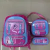 Set de Tres Piezas de Mochila Escolar Transfronteriza para Estudiantes de Primaria Bolsa de Almuerzo de Dibujos Animados de Cáscara Dura 3D Mochila de Comercio Exterior de 6 a 12 Años
